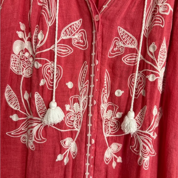 Tommy Bahama Linen Gauze Tunic Swim Cover-up Dress - Picture 7 of 14